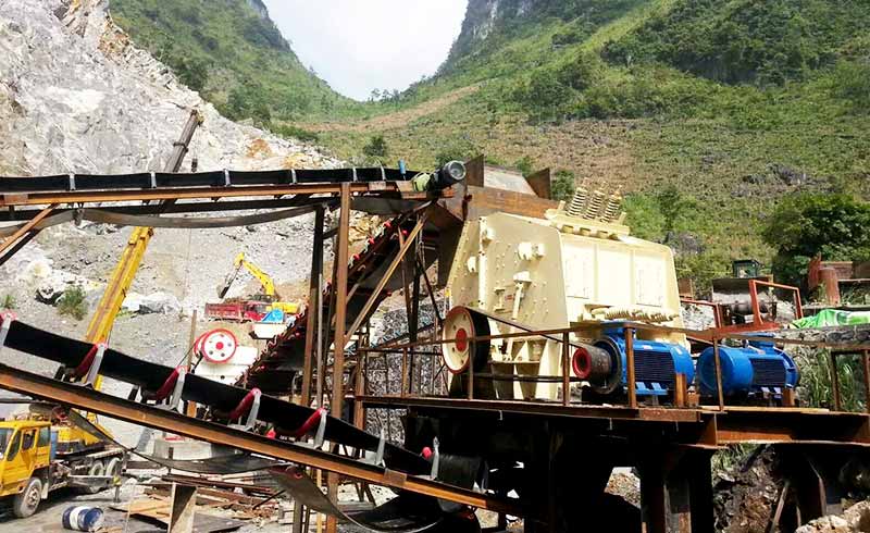 impact crusher production site