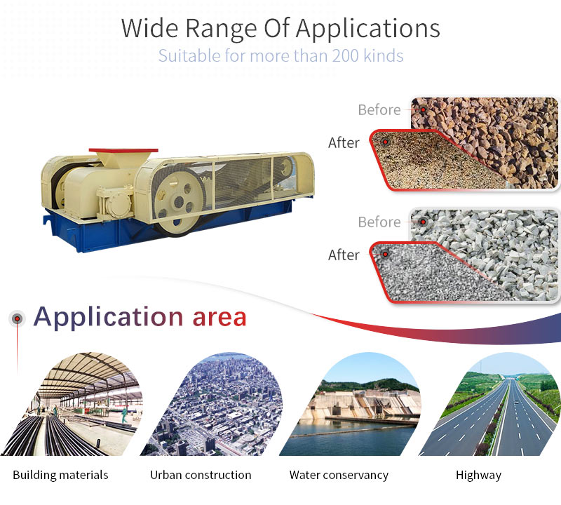 roll crusher applications and applicable materials