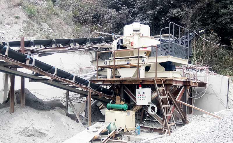 sand making machine production site