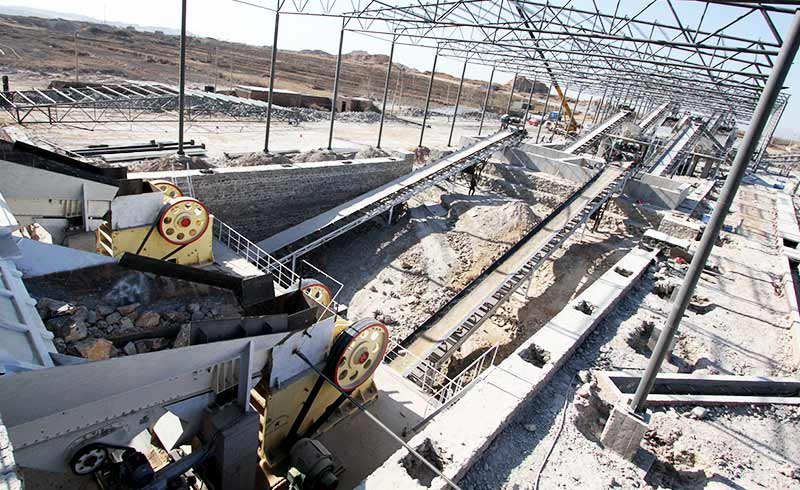 jaw crusher production site