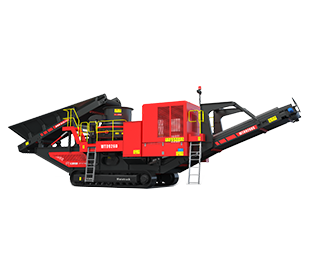 Wheeled Sand Making Machine + Vibrating Screen Mobile Crushing Station